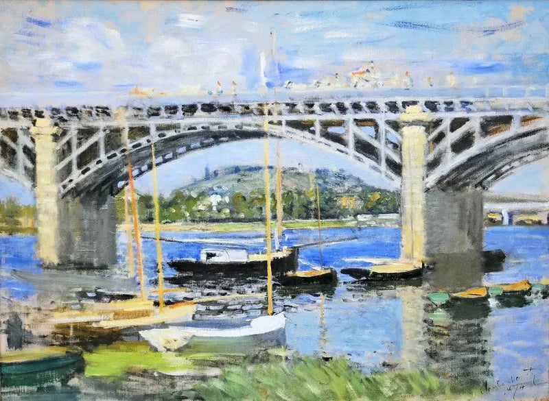 A Ponte sobre o Sena em Argenteuil W313 - Claude Monet