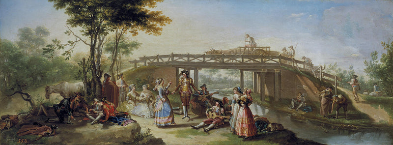 Ponte sobre o canal de Madrid - Francisco Bayeu