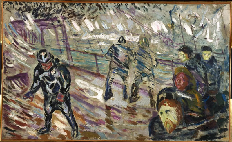 Ponto de navio na tempestade - Edvard Munch