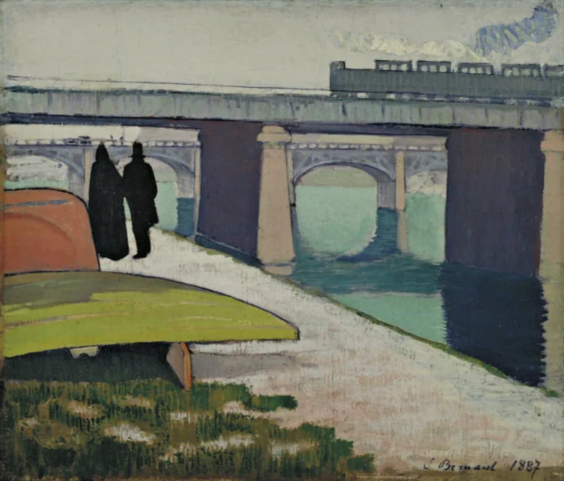 Pontes de ferro em Asnières - Émile Bernard
