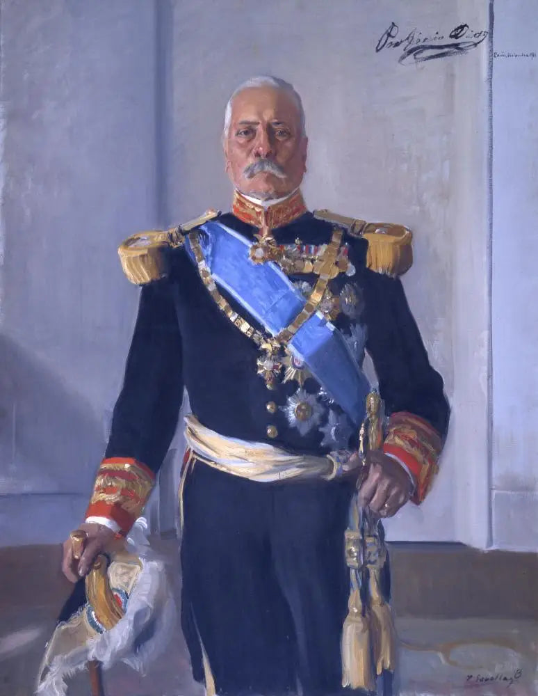 Porfirio Díaz, ex-presidente do México - Joaquín Sorolla