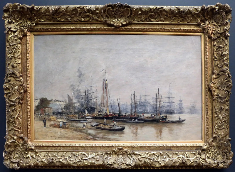 porto de Bordeaux - Eugène Boudin