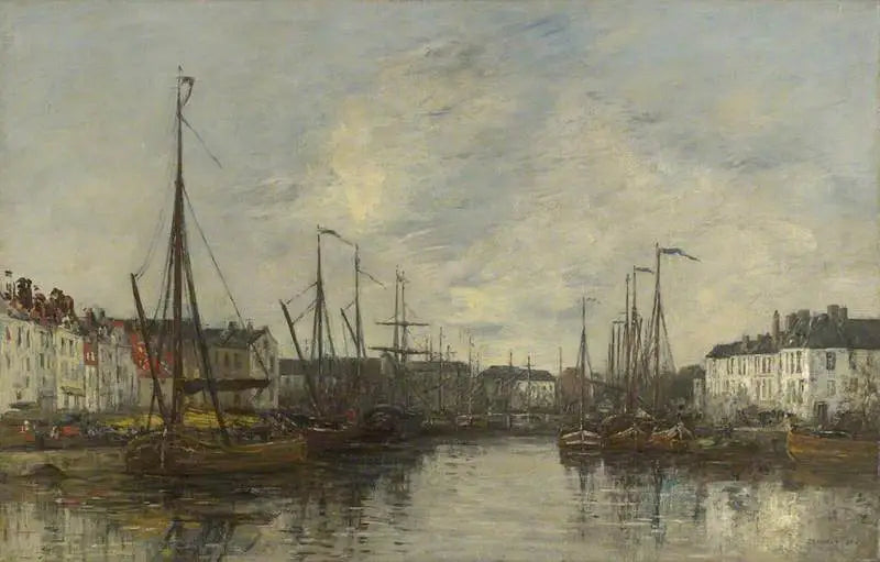 Porto de Bruxelas - Eugène Boudin