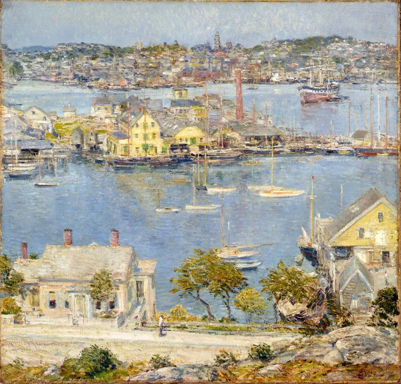 Porto de Gloucester - Childe Hassam