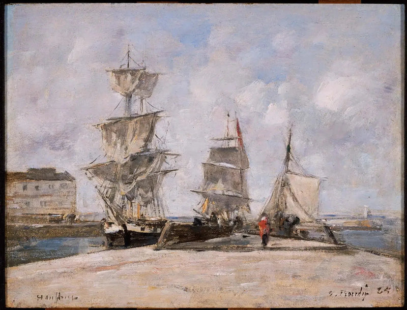 Porto de Honfleur - Eugène Boudin