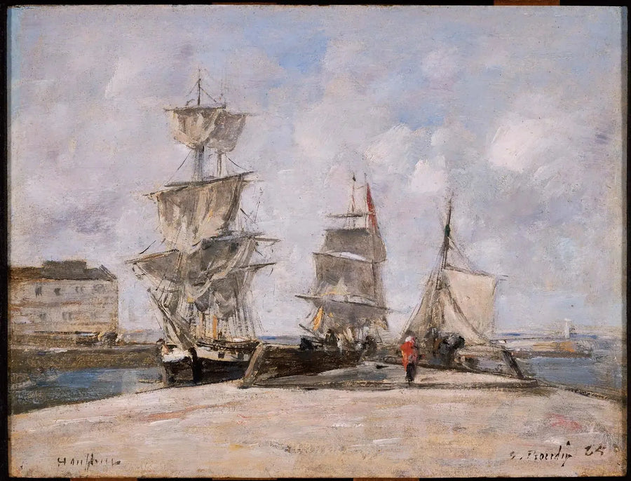 Porto de Honfleur - Eugène Boudin