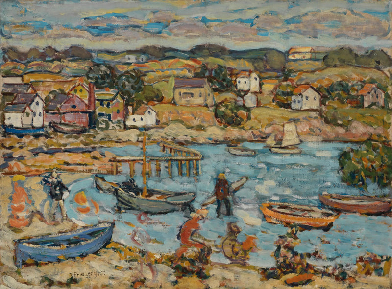 Porto de Marblehead - Maurice Prendergast