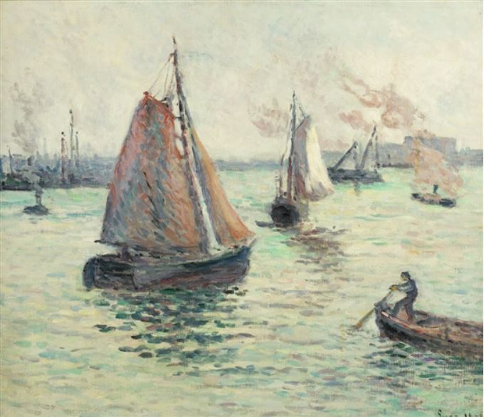 Porto de Roterdã - Maximilien Luce