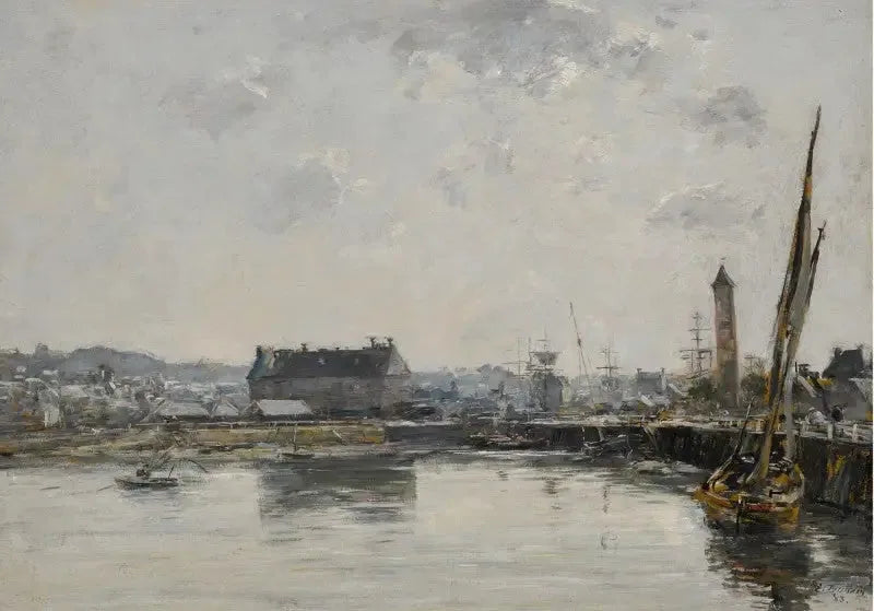 Porto de Trouville - Eugène Boudin