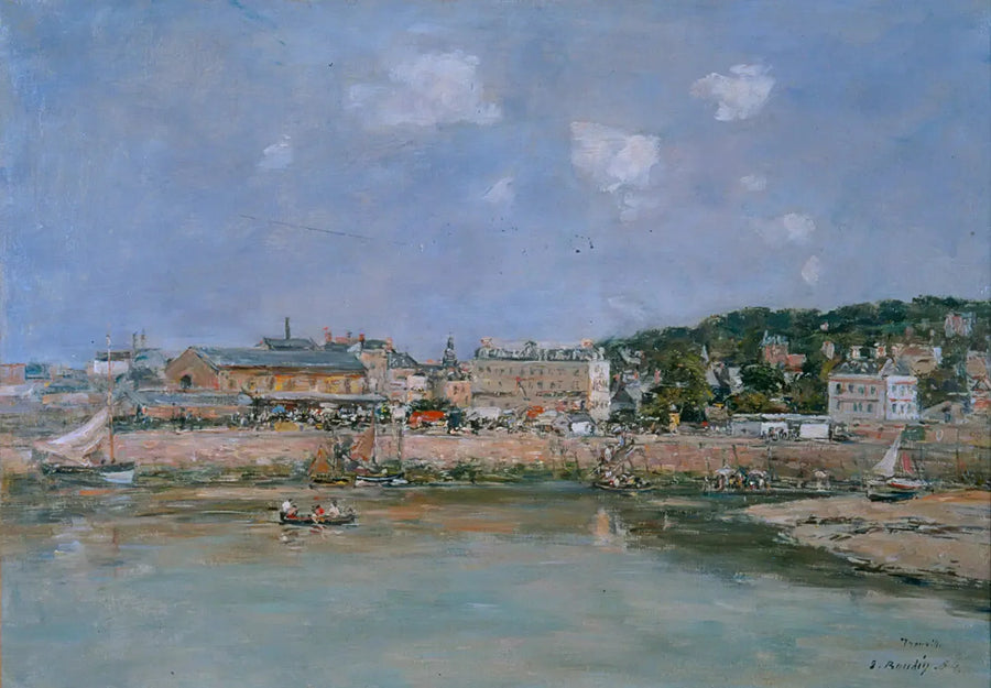 Porto de Trouville - Eugène Boudin