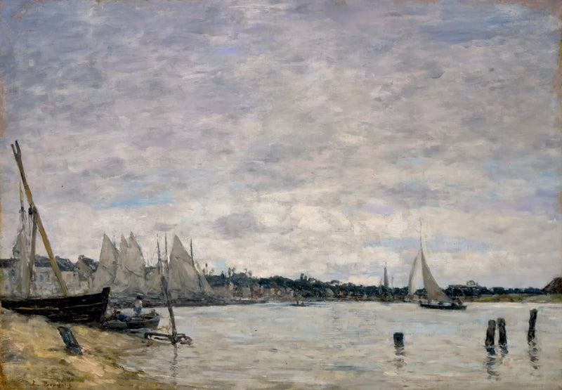 Porto de Trouville - Eugène Boudin