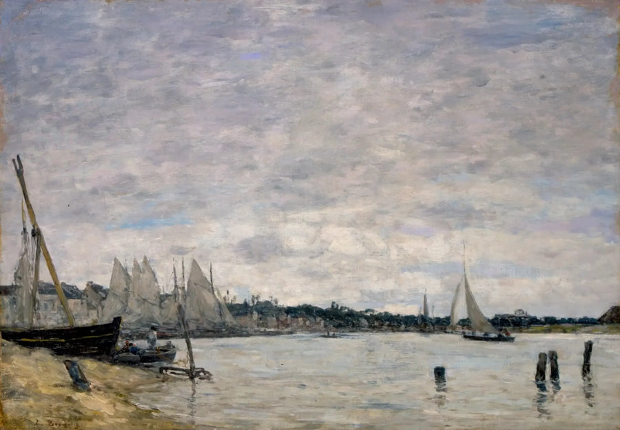 Porto de Trouville - Eugène Boudin