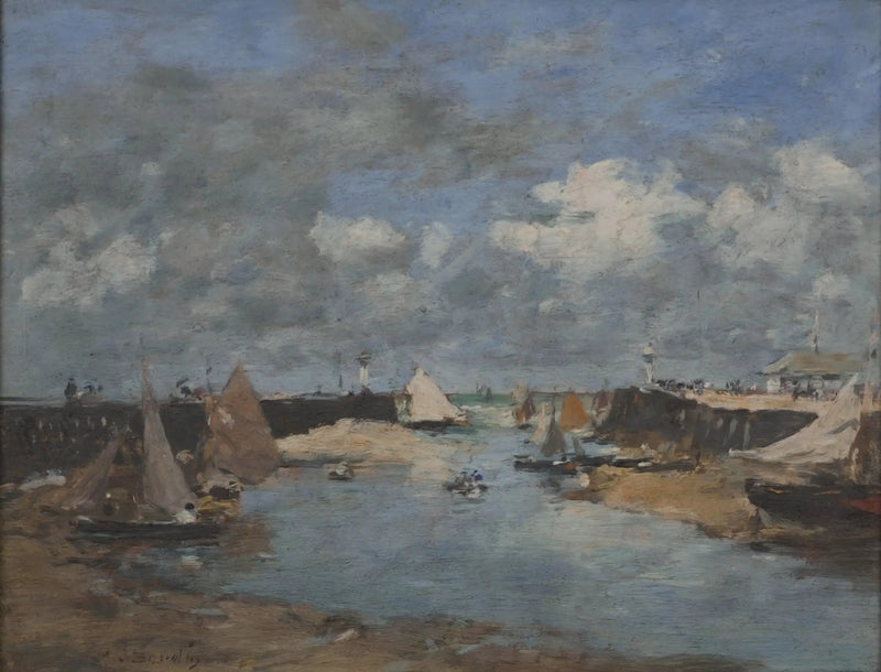Porto de Trouville - Eugène Boudin