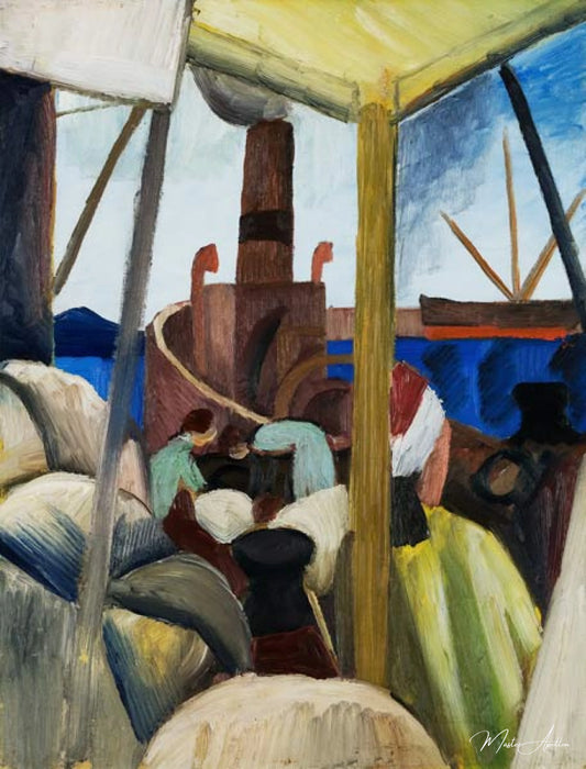 Port de Tunis - August Macke - Reproductions de tableaux et peintures haut de gamme