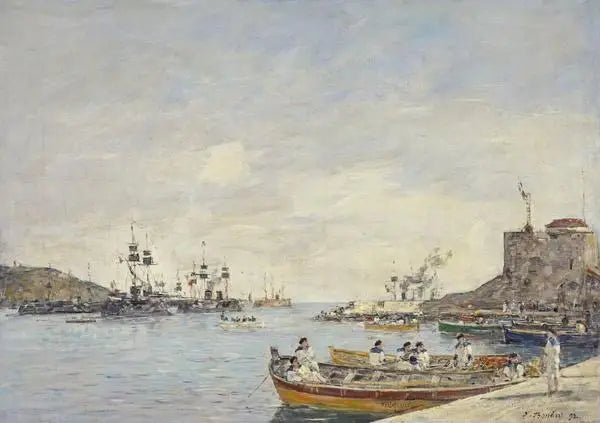 Porto de Villefranche - Eugène Boudin