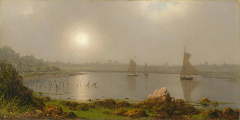 Porto de York, costa do Maine - Martin Johnson Heade