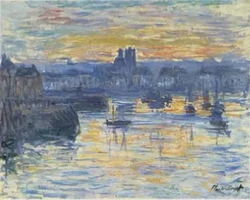 Porto de Dieppe, noite W706 - Claude Monet