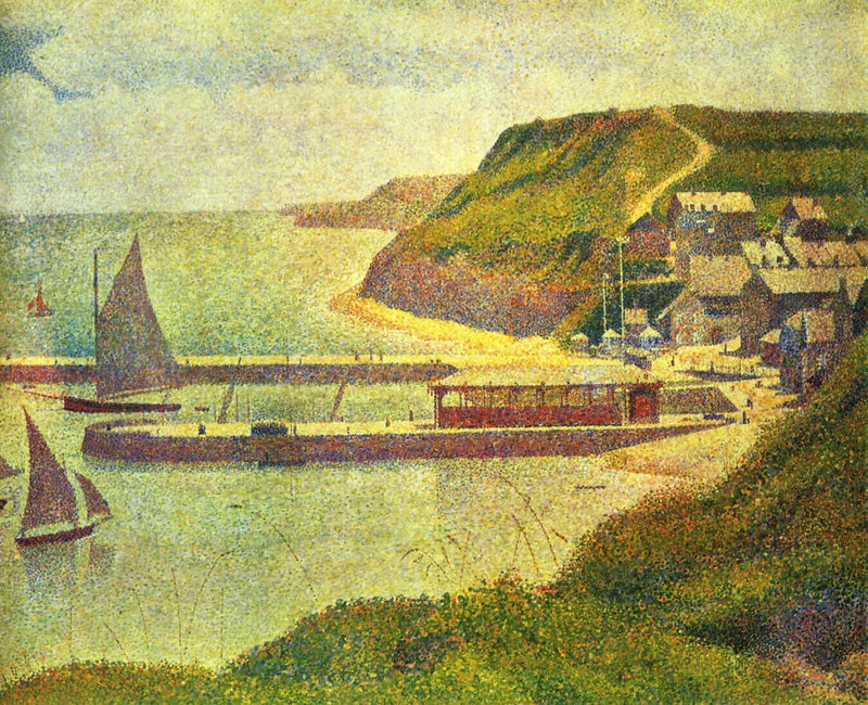Port-en-Bessin, antes do porto, maré alta - Georges Seurat