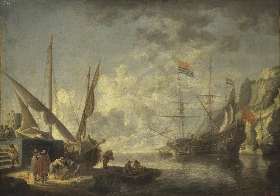 Porto marítimo - David Teniers, o Jovem