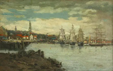 Porto marítimo - Eugène Boudin