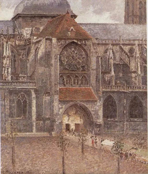 Portal da igreja de São Tiago em Dieppe - Camille Pissarro