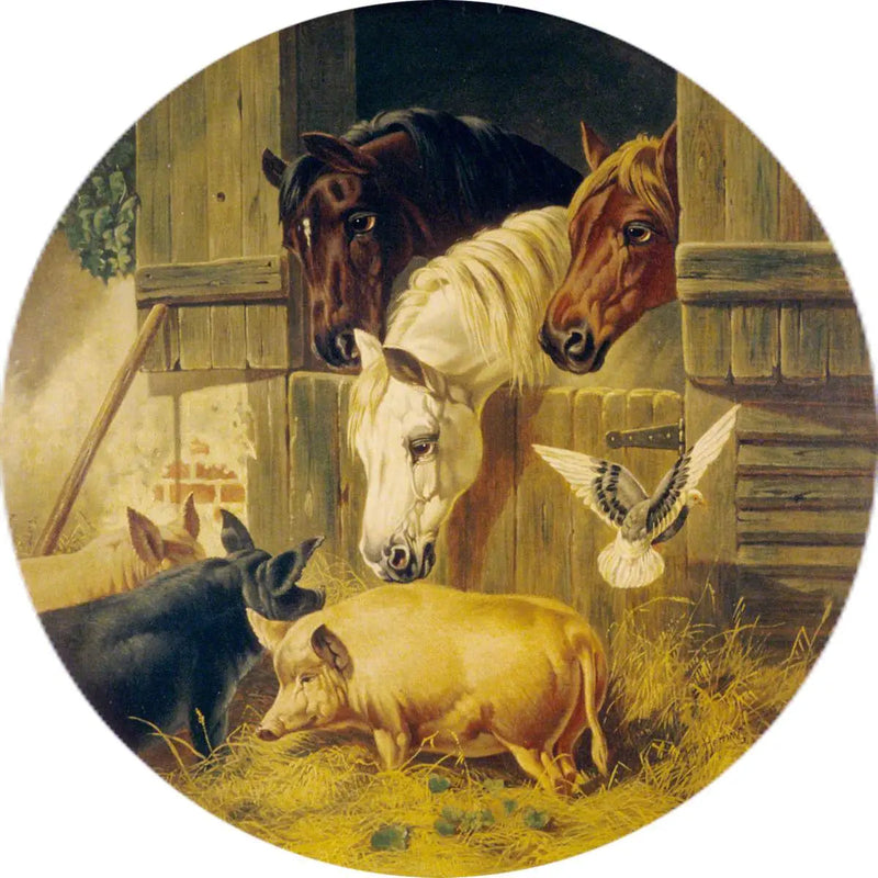 Porta de cocheira - John Frederick Herring, Sr.