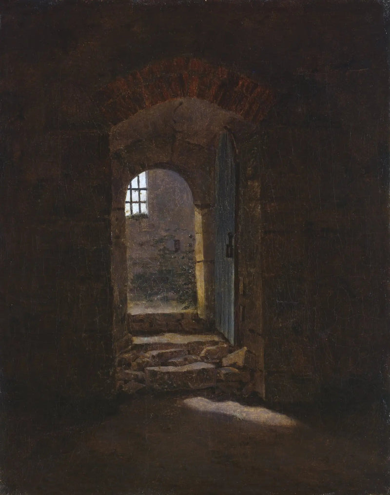 porta de entrada em Meissen - Caspar David Friedrich
