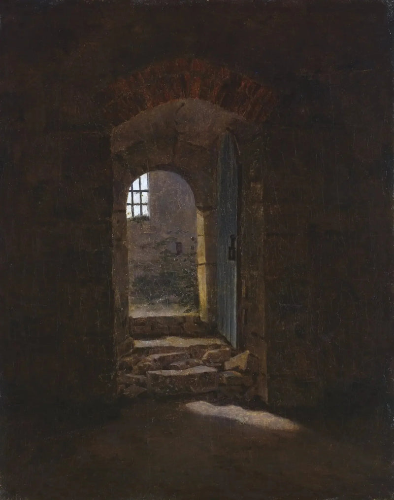 porta de entrada em Meissen - Caspar David Friedrich