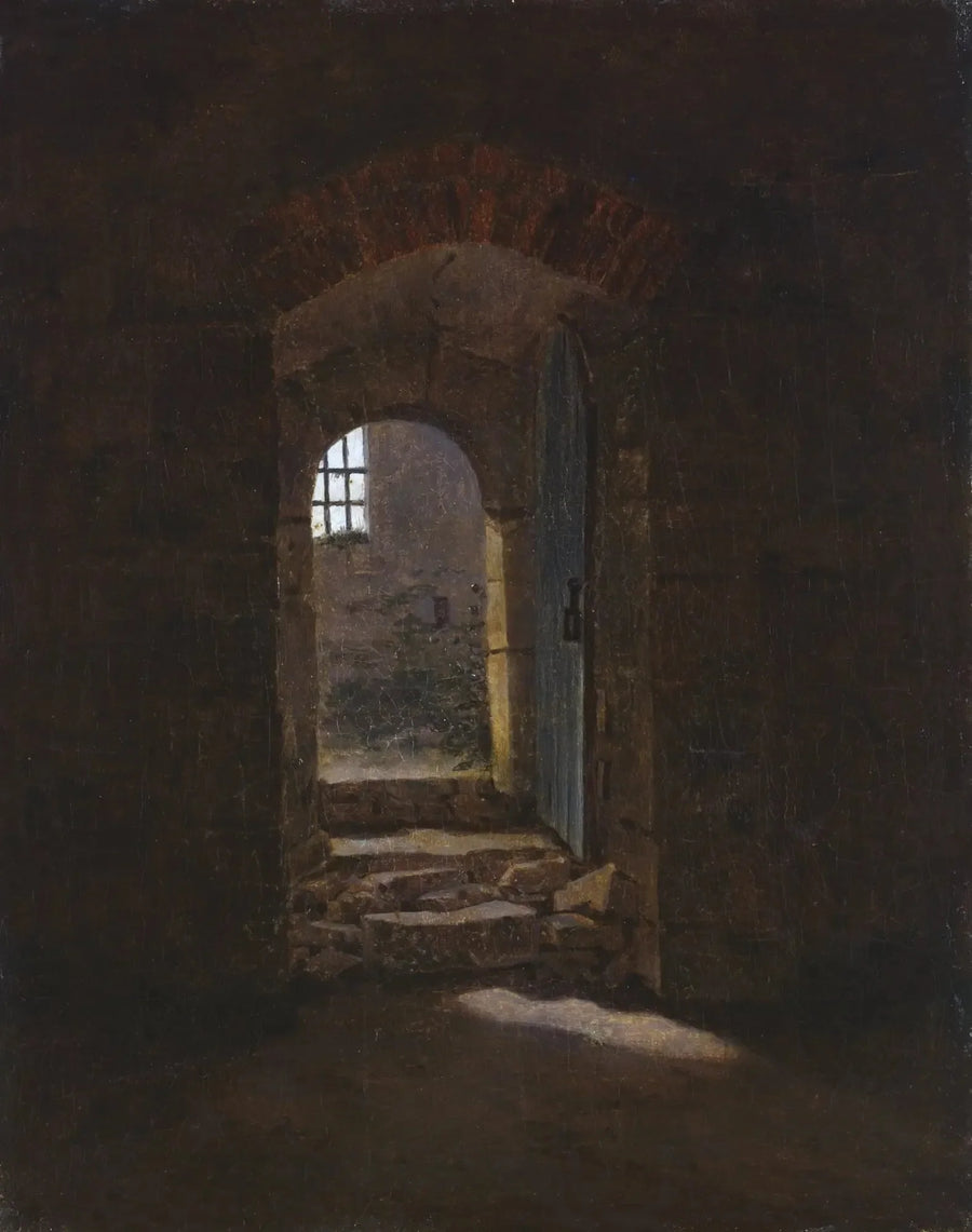 porta de entrada em Meissen - Caspar David Friedrich