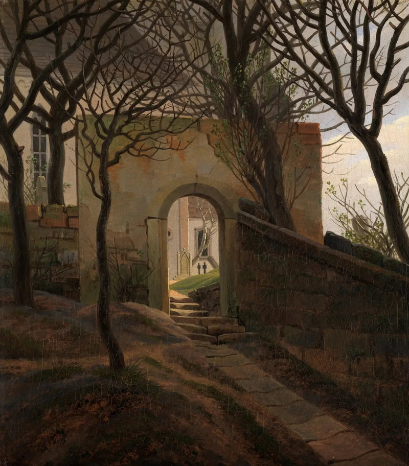 Porta do cemitério - Caspar David Friedrich