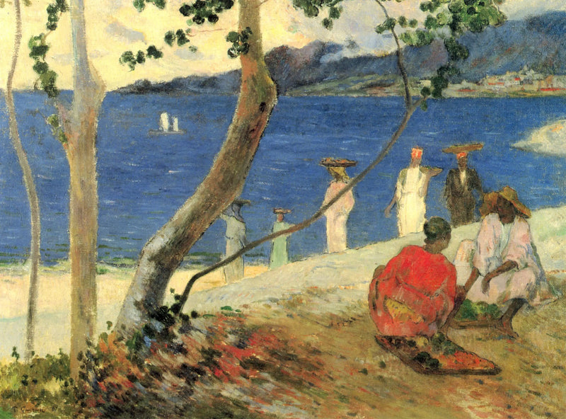 Portadoras de frutas com alça Turim, ou Beira-mar II - Paul Gauguin