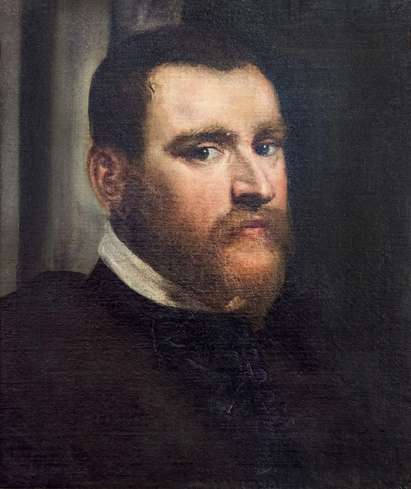 Retrato atribuído ao nobre veneziano Zuan Pietro Ghisi - Jacopo Tintoretto