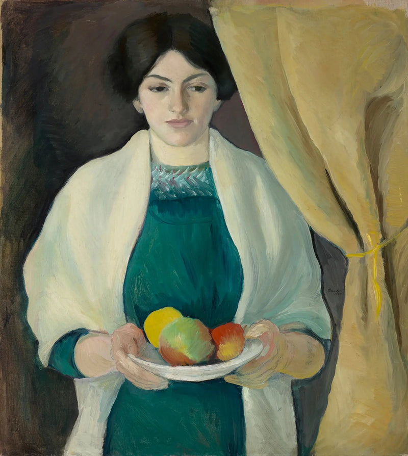 Retrato com Maçãs - August Macke