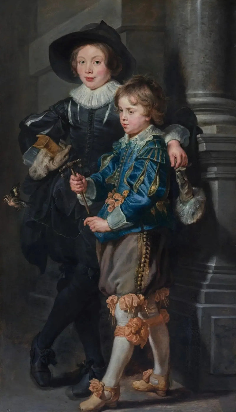 Retrato de Albert (1614-1657) e de Nicolas Rubens (1618-1673) - Peter Paul Rubens