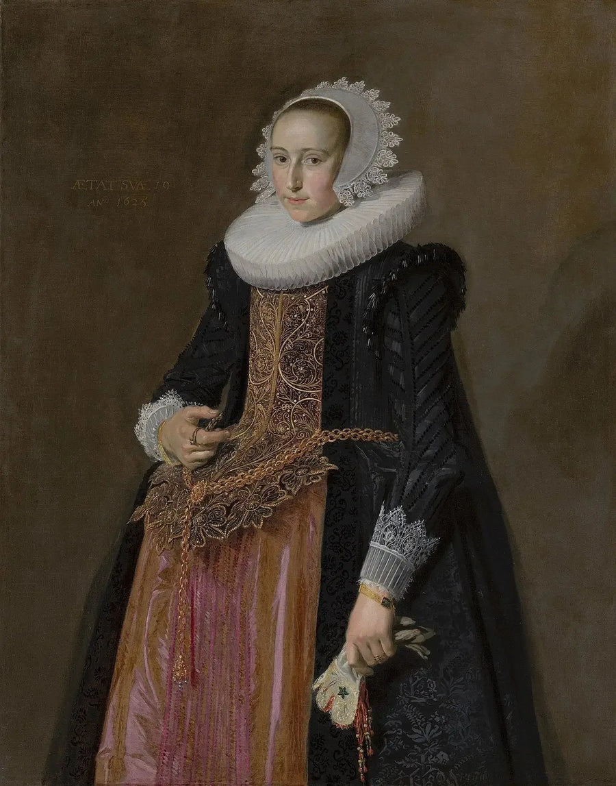 Retrato de Aletta Hanemans (1606-1653) - Frans Hals