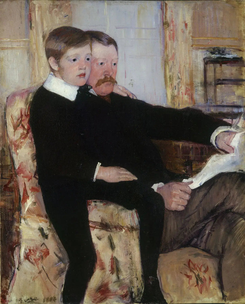 Retrato de Alexander J. Cassatt e seu filho, Robert Kelso Cassatt - Mary Cassatt