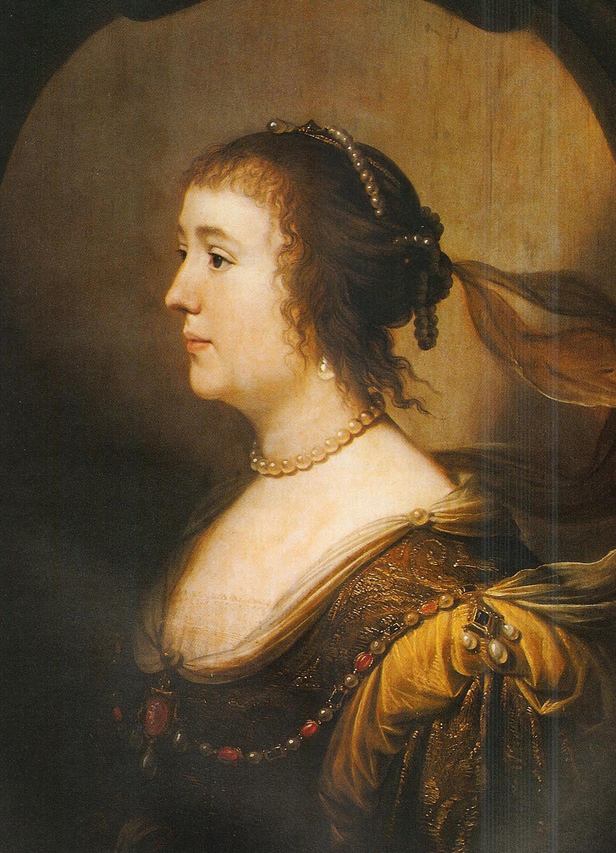 Retrato de Amalia van Solms (1602-1675) - Gerrit van Honthorst