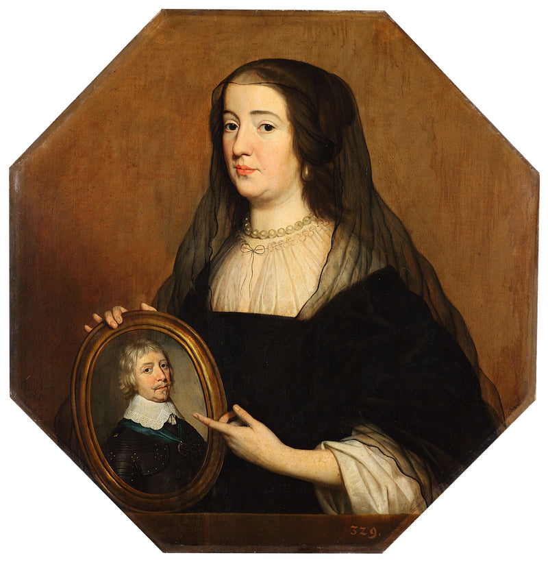 Retrato de Amalia van Solms (1602-1675) - Gerrit van Honthorst