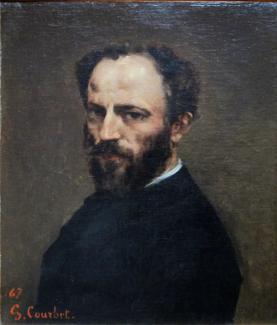 Retrato de Amand Gautier (1825-1894), pintor - Gustave Courbet