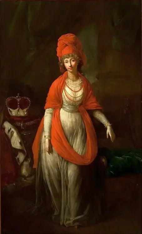 Retrato de Anna Dorothée von Medem, duquesa de Courlande. - Anton Graff