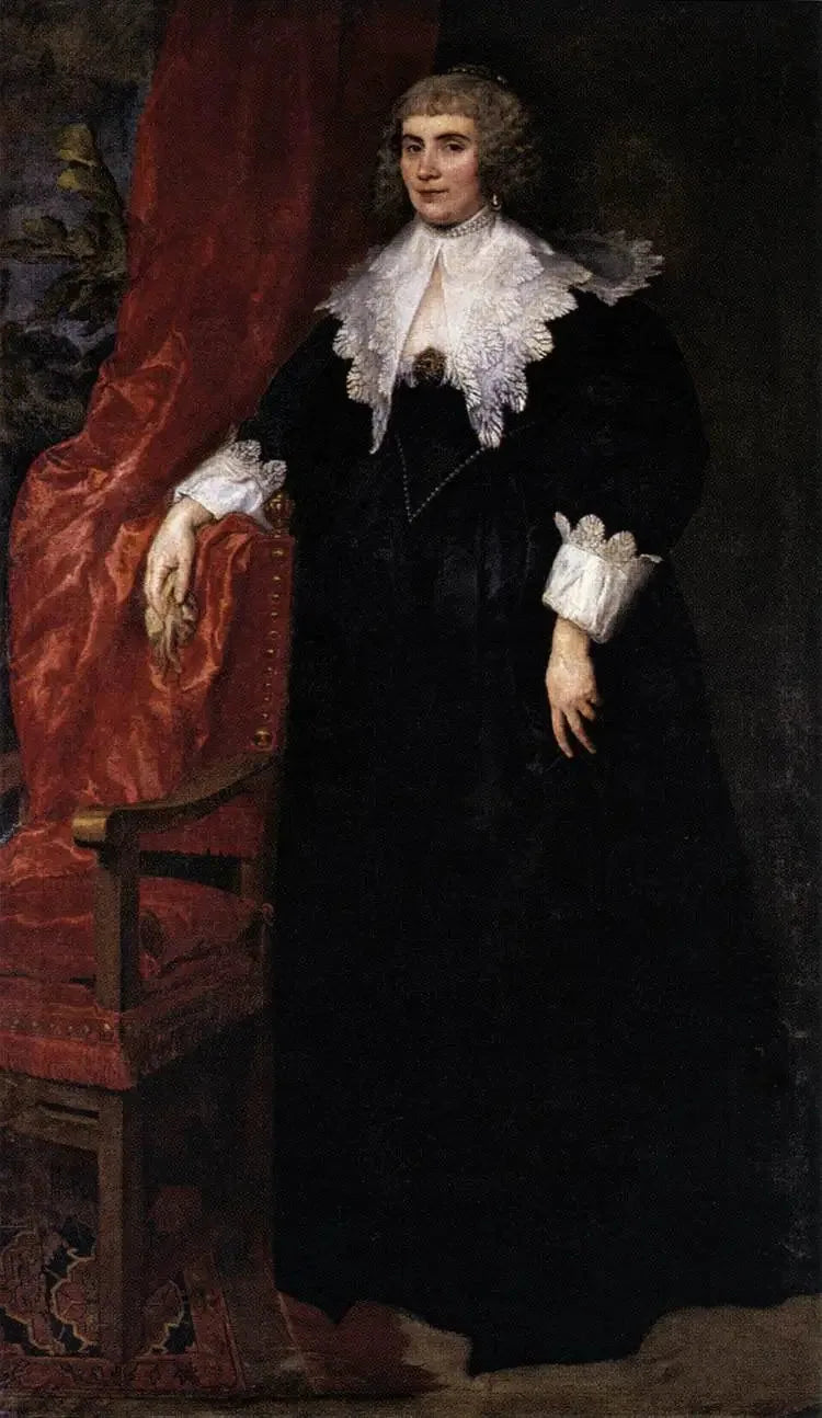 Retrato de Anna van Craesbecke - Antoine van Dyck