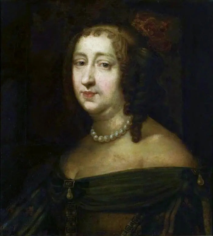 Retrato de Anne de Áustria (1601-1666). - Pierre Mignard