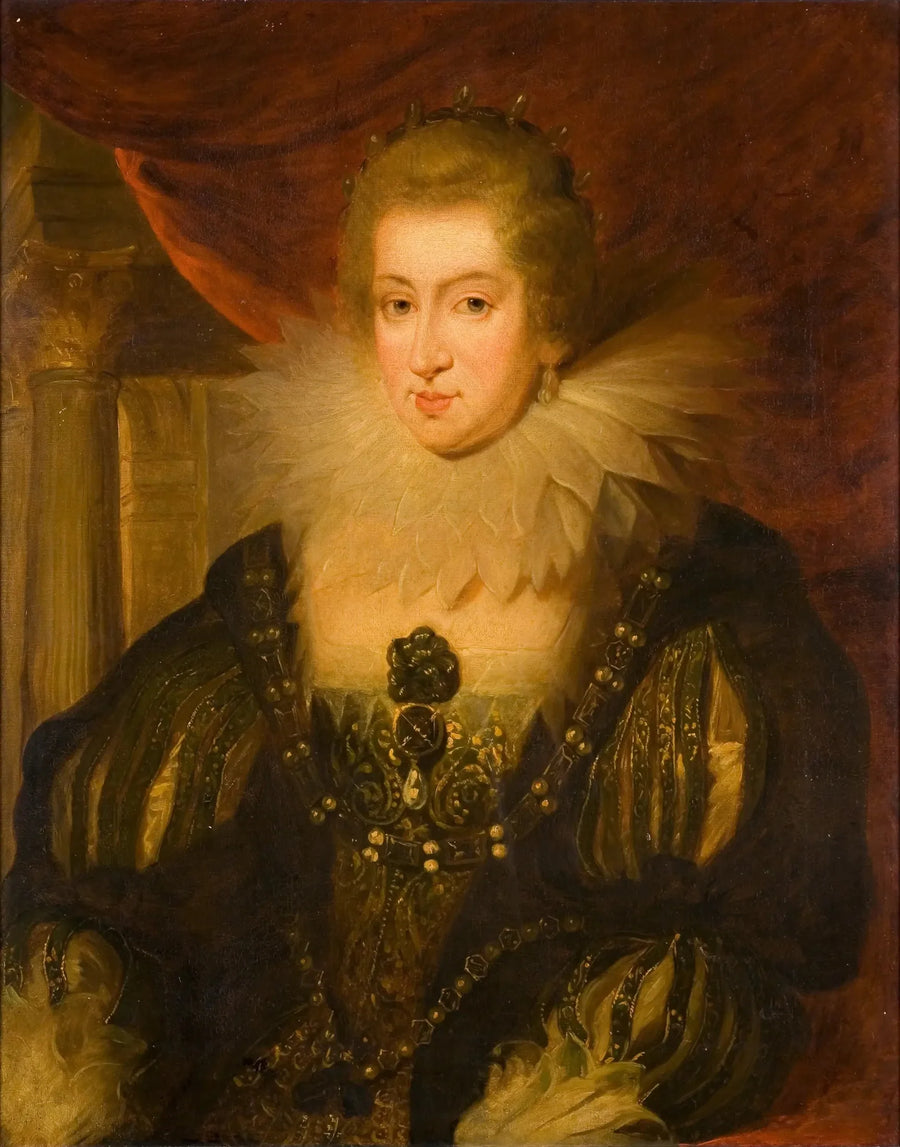 Retrato de Anne de Áustria - Antoine van Dyck