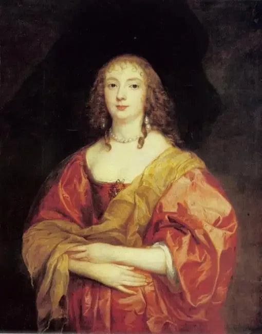 Retrato de Anne Carr, Lady Russell, condessa de Bedford (1615-1684), por volta de 1639 - Antoine van Dyck