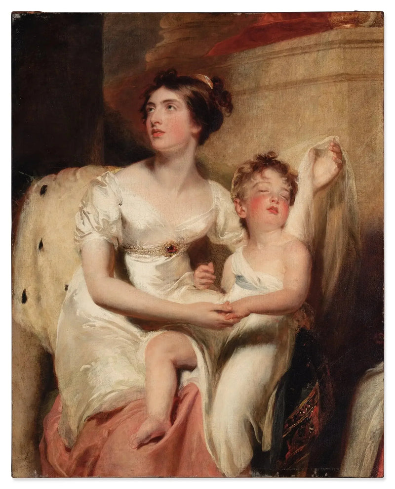 Retrato de Anne, condessa de Charlemont, e de seu filho James - Thomas Lawrence