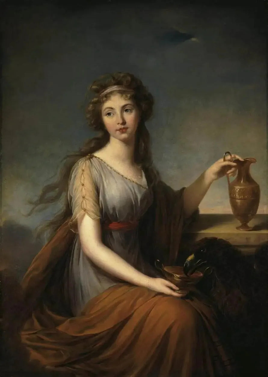 Retrato de Anne Pitt como Hébé - Élisabeth Vigée Le Brun
