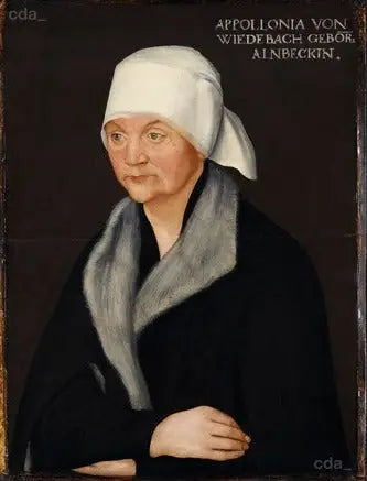 Retrato de Apollonia von Wiedebach - Lucas Cranach, o Velho