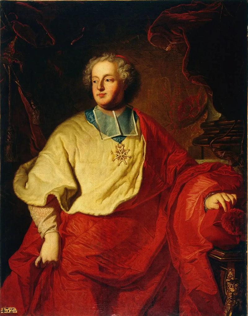 Retrato de Armand Gaston Maximilien de Rohan (1674-1749) - Hyacinthe Rigaud