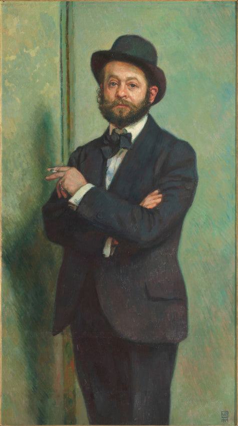 Retrato de Auguste Perret - Théo van Rysselberghe