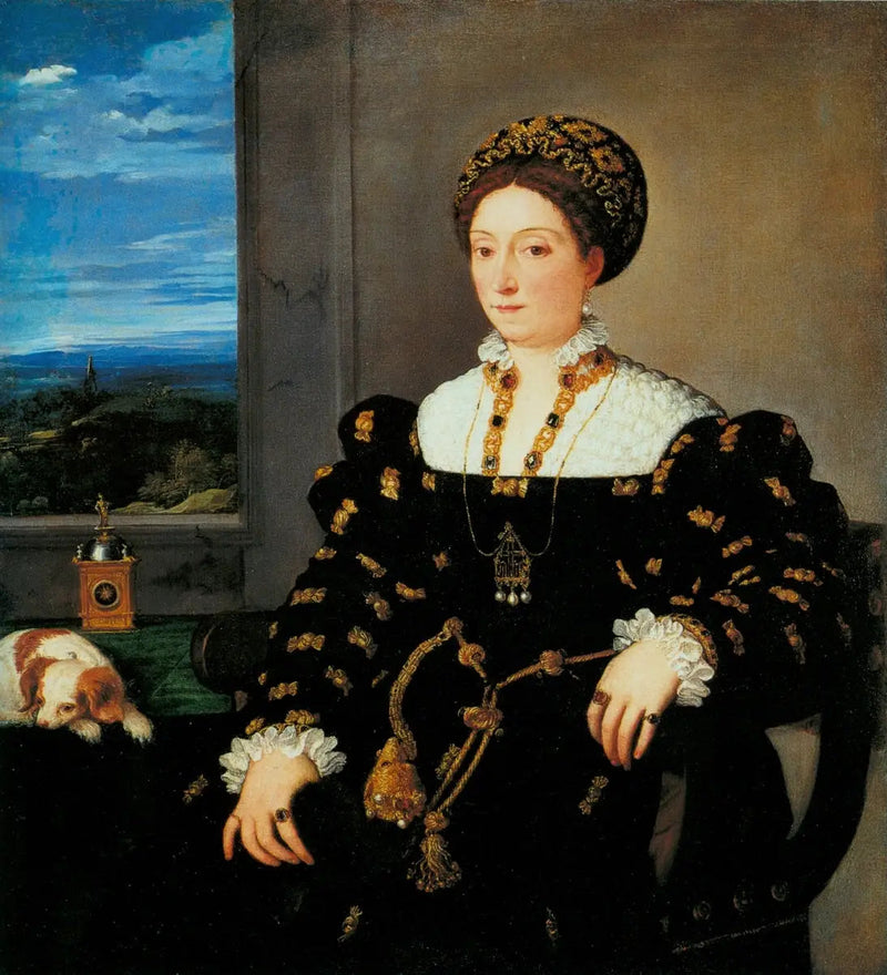 Retrato de Eleonora Gonzaga della Rovere - Titian